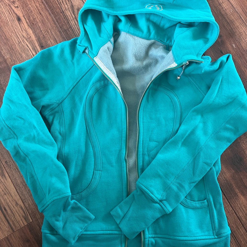 lululemon athletica scuba Teal Hoodie